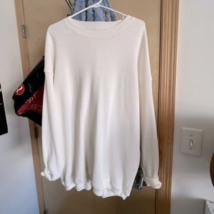 aerie oversized thermal sweaters